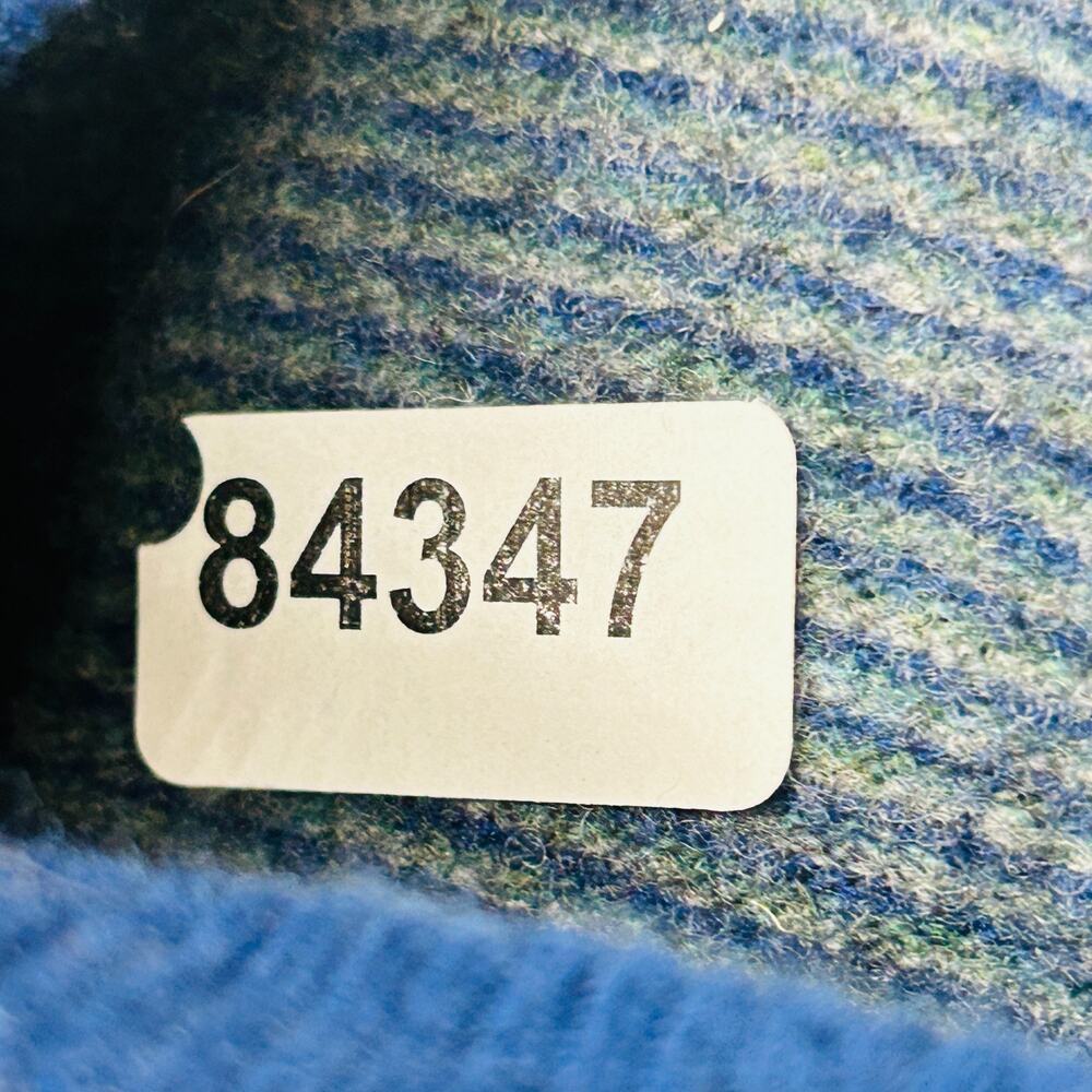 BRYANT OF SCOTLAND Sweater Mens M Lambswool Jumper Crewneck Pullover Blue VTG - Picture 13 of 13